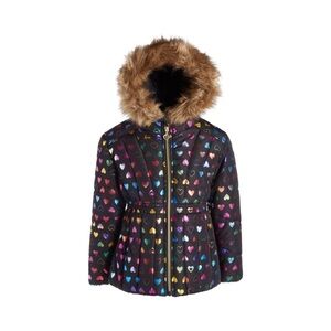 S. Rothschild & Co Girls Toddler Foiled Quilted Puffed Jacket NWT Size 2T